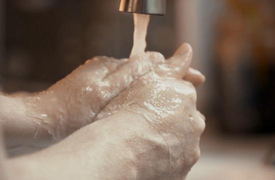 Washing hands